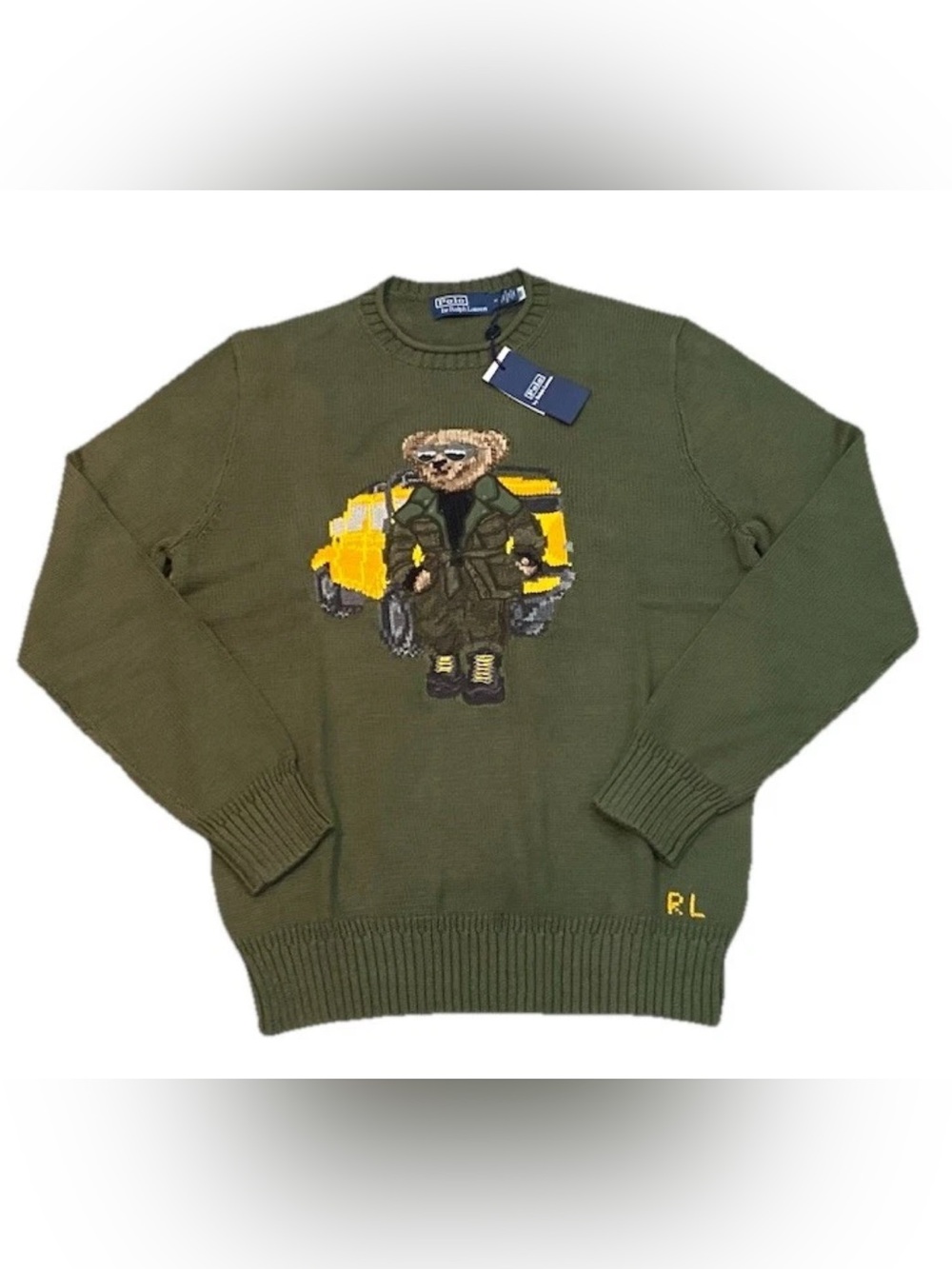 Polo Ralph Lauren Rugged Polo Bear Roll-Neck Knit Knitted Sweater - Picture 4 of 15